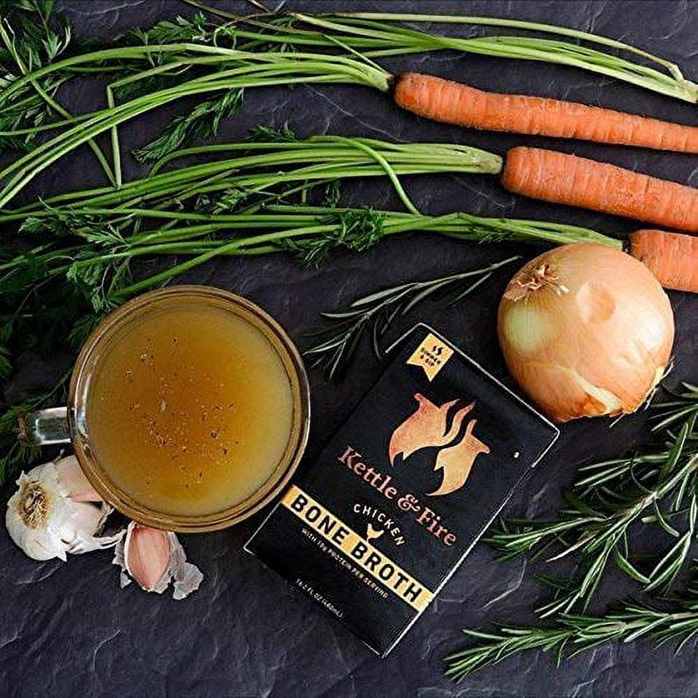 Kettle & Fire Bone Broth Chicken 16.2 fl oz Pack of 4