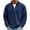 004_Navy, variant on Mens Corduroy Sweatshirt Casual Stand Collar Quarter Zip Pullover Ribbed Long Sleeve Sweater Top for Spring Summer Wear