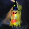 thumbnail image 4 of Inteprter Sombrero de con luz LED, decoración colgante de árbol de Halloween, gorras de brujas iluminadas Type2 NO2, 4 of 6