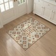 thumbnail image 3 of ODIKA Personalized Message Terracotta Cream Geometric Emblem Floor Non-Slip Chair-Friendly for Home Office, Hallway, Laundry Room, 3 of 7