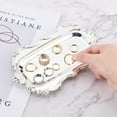 thumbnail image 3 of Silver Rectangular Ottoman Tray European Metal Tray for Holding Bathroom Appliances Shower GelTowelor Holding Handmade Supplies Such as Beads Jewelry Metal fillers etc., 3 of 7