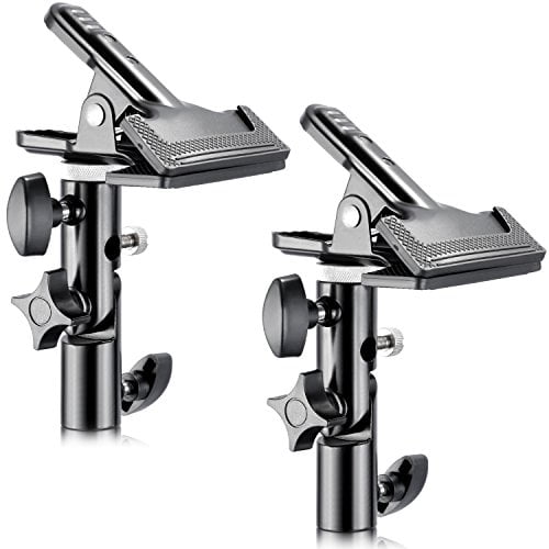 Neewer 2 Pcs Support de Pince en Métal Robuste pour Studio Photo avec Support Lumineux 5/8 Pouces pour Réflecteur