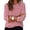 A804 Red, variant on T-Shirt for Women Crewneck Long Sleeve Casual Fashion Fit Horizontal Striped Print Soft Breathable Fabric Versatile Daily Layered Look Tops