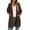 Coffe, variant on MURMUREY Womens Open Front Chunky Knit Cardigan Long Sleeve Sweater Loose Outwear Coat with Pockets