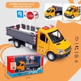 thumbnail image 5 of FEOLGEHLY Construction Cement Mixer Toy Truck for Boys, Heavy Duty Cement Mixer Truck for Pretend Play, Alloy Realistic Pull Back Truck with Lights and Sound, Perfect Birthday for Toddlers Ages 3-8, 5 of 8