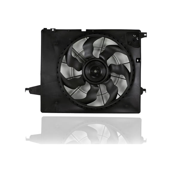Engine Cooling Fan Assembly - Cooling Direct Fit/For HY3115142 13-18 Hyundai Santa Fe Sport 2.4L, 14-15 Kia Sorento 2.4L
