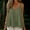 Army Green, variant on Women's Linen Cotton Halter Tie Back V Neck Pullover Sleeveless Camisole Tops S-2XL