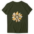 thumbnail image 2 of ZHUGeLI Women's Printed Round Neck Short Sleeved T-shirt Top Short Sleeved Round Neck Top/shirt Up to 50% off Clearance, 2 of 3