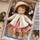 thumbnail image 1 of TUTUnaumb Muñeca Waldorf navideña de punto, muñeca de peluche, muñeca de esmalte para bebé con lazo, juguete de peluche para niña, regalo de cumpleaños de Navidad para niños, decoración navideña,, 1 of 5
