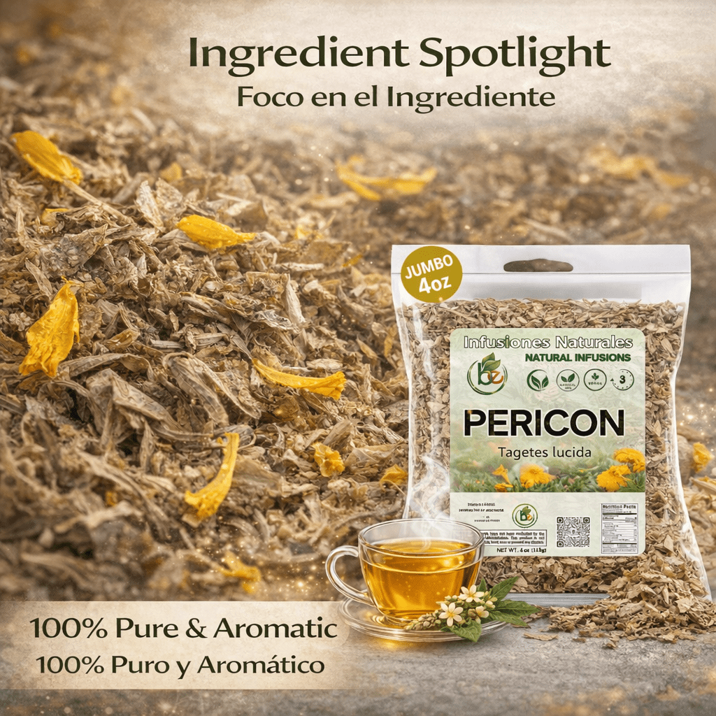 PERICON - Pericon (Yerbanis) Herbal Tea 4 oz, 100% All Natural Fresh Tea- vegan-raw Beverage