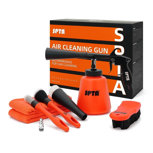 Pistola de limpieza para auto SPTA de alta presión, kit con botella de 1 L