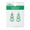 thumbnail image 2 of Way to Celebrate St. Patrick's Day Shamrock Dangle Earrings, 1 Pair, 2 of 4