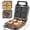 Waffle Maker 3 in 1, variant on Electric Empanada Maker Machine, Black, 4-Piece 6-Inch Capacity