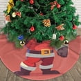 thumbnail image 4 of Christmas Tree Skirt 30" Strong Santa (3) Xmas Tree Skirts Mat for New Year Holiday Christmas Party Decorations, 4 of 5