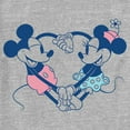 thumbnail image 2 of Toddler's Mickey & Friends Couple Heart Graphic Tee Athletic Heather 3T, 2 of 3