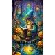 thumbnail image 5 of Pintura de diamante 5D DIY, lámpara de calabaza y decoración de abuelo, taladro redondo completo, 40x70cm, 5 of 9