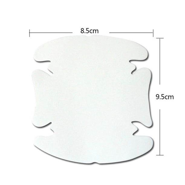 Protector adhesivo para manillas, 8 unidades, protector de arañazos para puertas, película transparente para coches, pegatina para coches