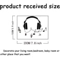 thumbnail image 2 of Colorful Headphone Music Computer Sticker Tablet PC Decor Sticker Vinyl Laptop Decal Funny DIY Art Stickers Music Decal for Notebook Laptop Luggage Window Art Sign, 2 of 3