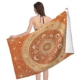 thumbnail image 2 of Boho Beach Towel 32 X 52 Inch, Celestial Mandala Sun Moon Stars Quick Dry Sand Free Microfiber Pool Towel, Bohemian Travel Bath Towel, 2 of 6
