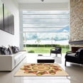 thumbnail image 7 of Ahgly Company Machine Washable Indoor Rectangle Transitional Brown Gold Area Rugs, 2' x 5', 7 of 7