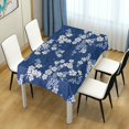 thumbnail image 4 of Yayeee Tablecloths 54" x 54" Rectangle Wrinkle Resistant Party Table Cover, Floral Ocean Waves, 4 of 8