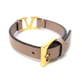 thumbnail image 3 of Pre-Owned VALENTINO V Bracelet in Beige Leather for Women, 3 of 4