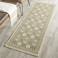 thumbnail image 3 of SAFAVIEH Courtyard Colton Geometric Indoor/Outdoor Runner Rug, Natural/Olive, 2'3" x 6'7", 3 of 8