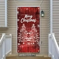 thumbnail image 6 of Japceit Christmas Door Cover Curtain, Large Size Holiday Entrance Decoration, Fabric Panel Door and Wall Decor for Festival Party, Home Seasonal Display, 6 of 9