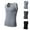 Gray, variant on uublik Mens Athletic Thermal T Shirts Sleeveles Shirts Men Underwear Tops Warm Undershirt Base Layer Vest, Black