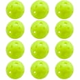 thumbnail image 1 of Paquete de 12 pelotas de béisbol de plástico para práctica de entrenamiento, pelotas de Pickleball para interiores, pelotas blandas huecas de flujo de aire MFZFUKR HMHZ893-1, 1 of 3