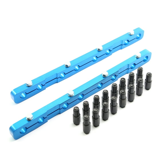 Speedmaster PCE259.1014 Compatible with Oldsmobile 400 425 455 Rocker Stud Girdle Kit Blue With Polylock Nuts [OEM Head]