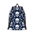 thumbnail image 2 of Rateoe white arrow Skull Pattern Canvas College Laptop Backpack,Travel Daypack,Durable Rucksack Travel Notebook Bag School Backpack Book Bag for Men Women-Small, 2 of 7