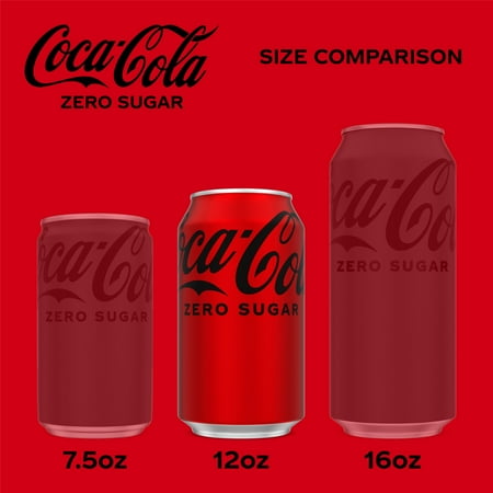 Coca-Cola Zero Sugar Soda Pop Fridge Pack Cans, 12 fl oz, 12 Pack