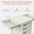 thumbnail image 2 of TASALON Upgrade Salon Trolley Cart with Wheels for Salon Station, 6 Drawer Salon Rolling Cart for Extra Storage, Multipurpose Salon Cart, Beauty Cart, Tattoo Cart, Hair Cart for Hair Stylist - White, 2 of 7