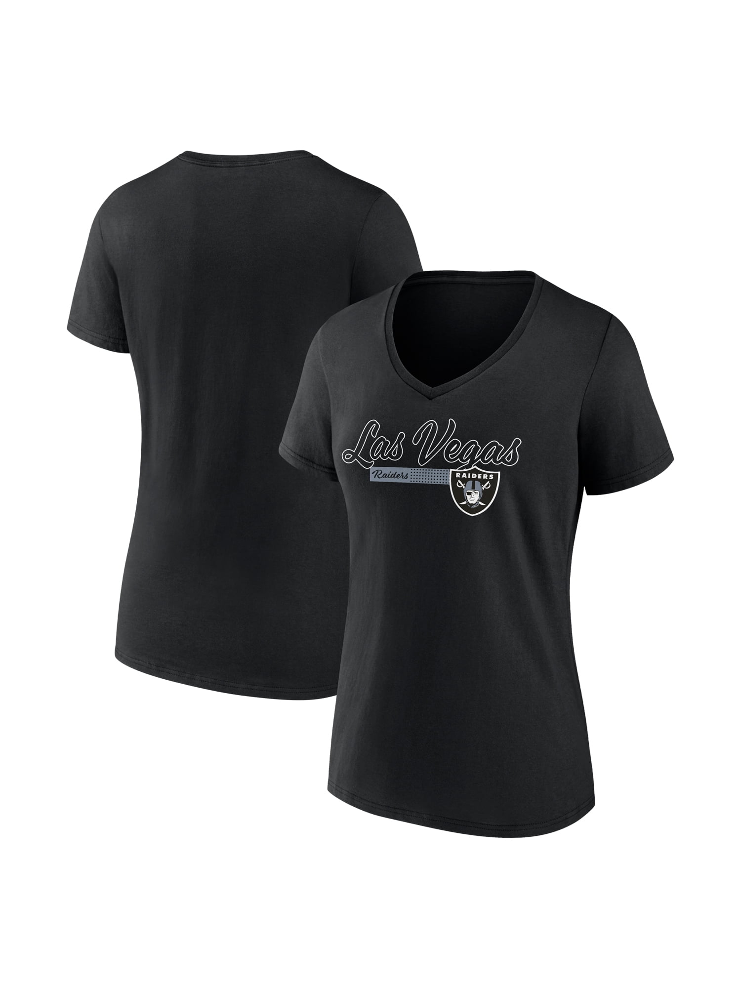 NFL Las Vegas Raiders Women's Cotton Black Short Sleeve T-Shirt