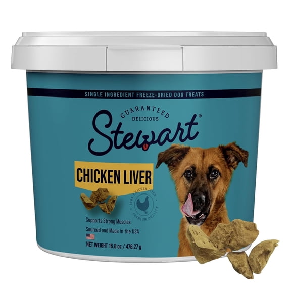 Stewart Pro-Treat Freeze Dried Chicken Liver Dog Treats