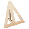 American Easel 423323 Sax Triangular Table Top Easel, 17.5 x 19 in., Wood, Natural