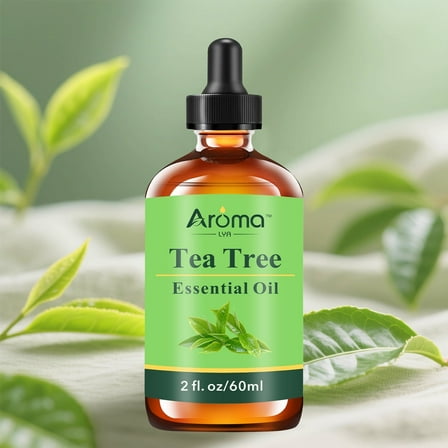 AromaLya 60ml Tea Tree Fragrance Oil | Herbal Fresh Scented Oil for Diffusers & Home | Large Size Clean Aroma