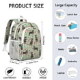 thumbnail image 6 of Rottweiler with Floral Backpack for School,Cute School Bag,Schoolbag with Adjustable Shoulder Straps & Padded Back,15"x11.42"x5.5", 6 of 6