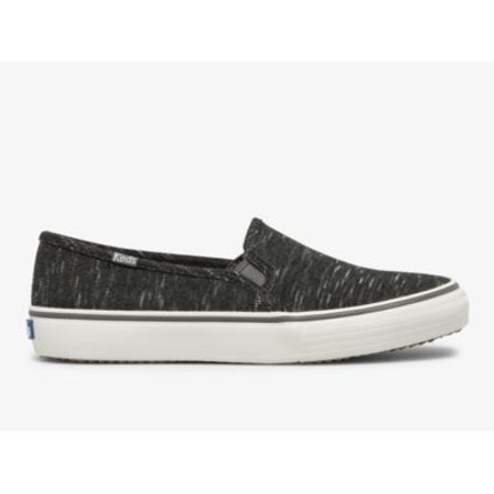 

Keds Double Decker Speckle Jersey Slip On Sneaker Women 10 Charcoal