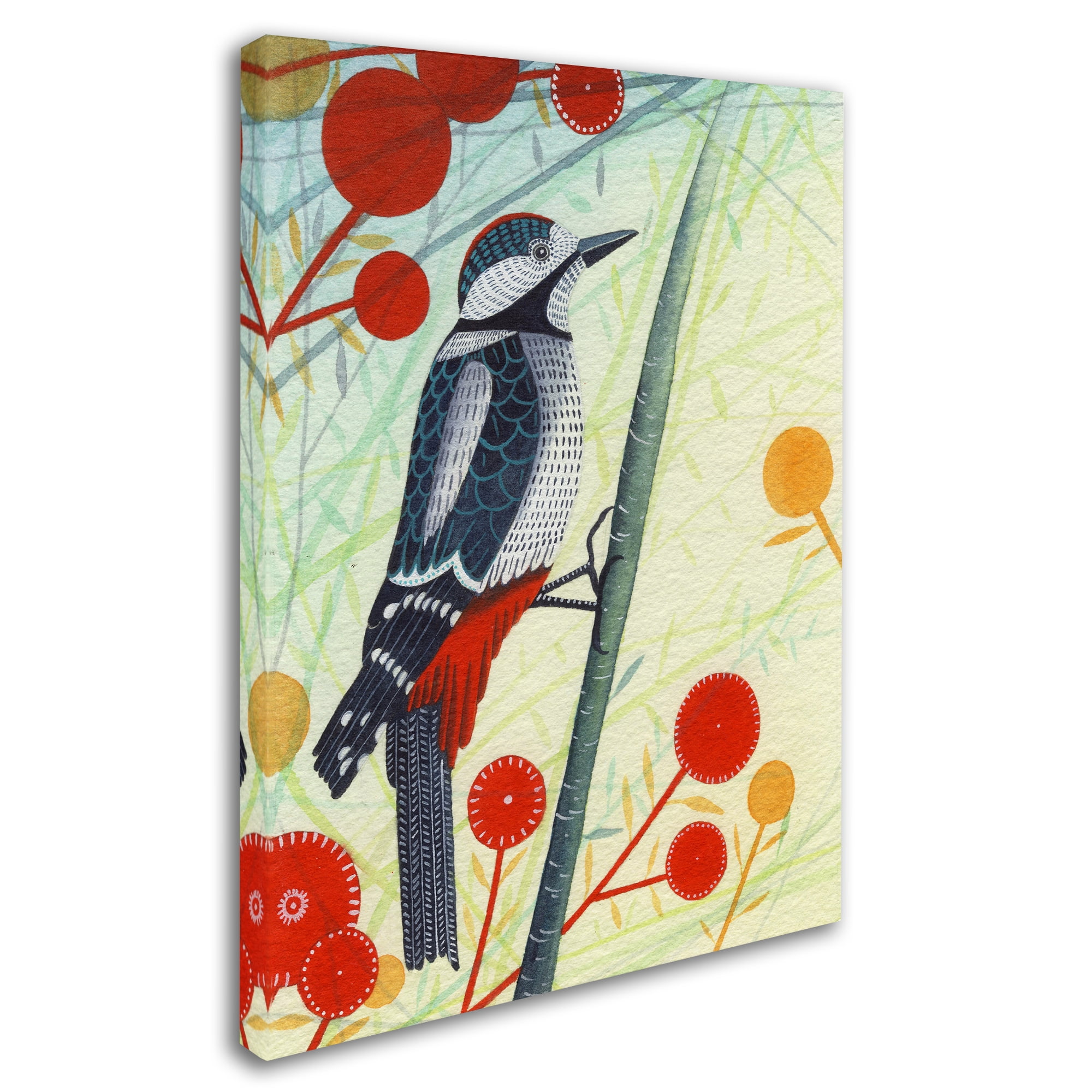 Michelle Campbell 'Woodpecker' Canvas Art