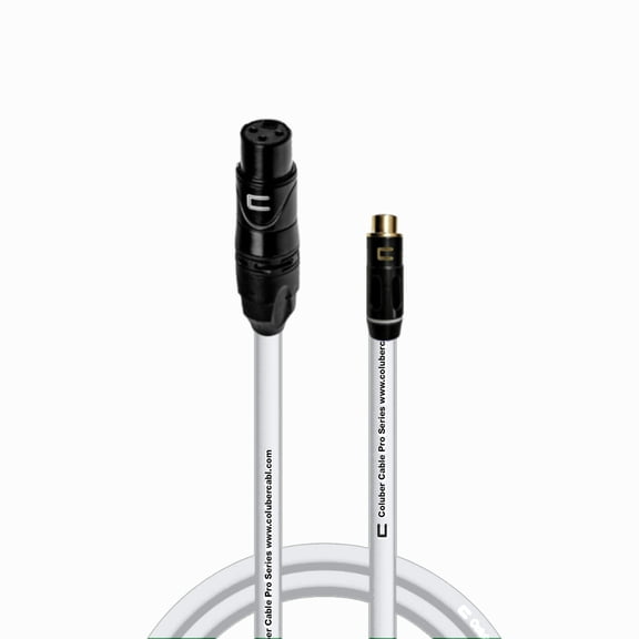 Coluber Cable Unbalanced XLR Female Cable to RCA Female Pro Audio Connector