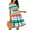 thumbnail image 4 of Fashion A-Line Dress for Women CIENVNSTG Flowy Summer Dress Perfect for Casual Outings or Parties, 4 of 6