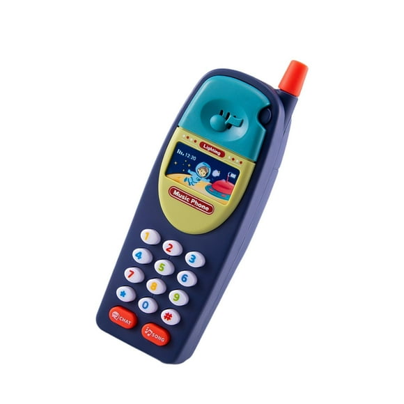 HILABEE Baby Phone Toy Interactive Baby Cell Phone Toy for Boys Girls Toddlers Gifts Dark Blue