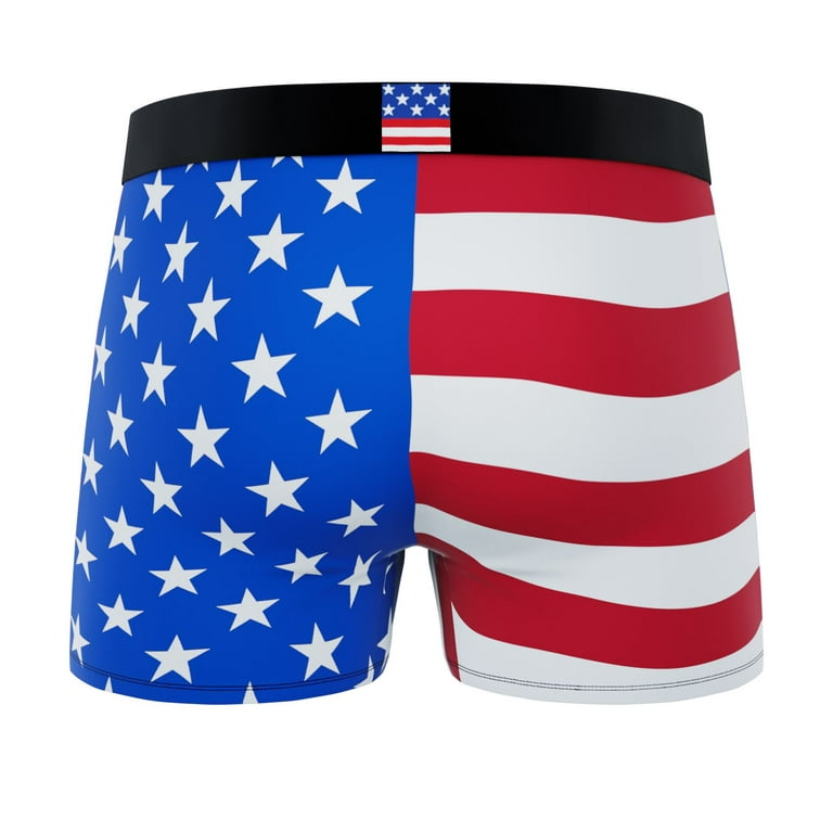 American Flag USA Boxer Briefs-Small 
