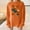 #291-Orange, variant on Craaazy Thanksgiving Shirts For Women Long Sleeve Pullover Crewneck Tops Loose Graphic Turkey Pumpkin Graphic Sweatshirts Gifts For Women