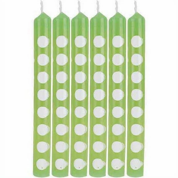 Creative Converting Safari Adventure Fresh Lime and White Paper Straws
