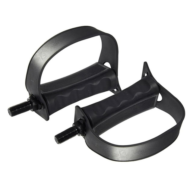 Pedales de Bicicleta Estacionaria: 1 Par de Pedales de Bicicleta de Ejercicio con Correas Aptas para Máquinas de Ejercicio de Tipo Plano Y Bicicletas Husillo largo de 14 mm Soledad pedales de bicicleta estática