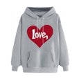 thumbnail image 2 of Tops For Women Trendy Summer Ndbuld Women's Print Winter Hoodie Pullover Tops Long Sleeved Comfortable Sweatshirt Rollbacks, 2 of 5