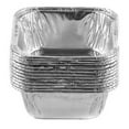 thumbnail image 2 of [240 PACK] Aluminum Square Tin Muffin Pan 3 inch - Disposable Aluminum Cupcake Pans - Strong, Durable, Reusable, Recyclable - Muffin Tin Great for Baking Cupcakes, Muffins, Small Pies, Loafs (3 x 3), 2 of 3